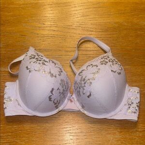 Victoria's Secret lilac and silver Floral Bra